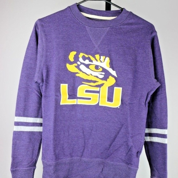 Tops - LSU Tigers Women's Crewneck Sweatshirt (Purple) Tops - LSU Tigers Women's Crewneck Sweatshirt (Purple)
